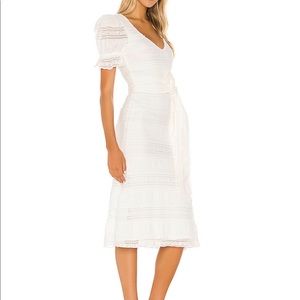 Tularosa Midi Quinn dress in white